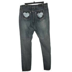 Coogi Women's Plus Denim Heart Pocket Embroidered Y2K Style Jeans New 16W Plus